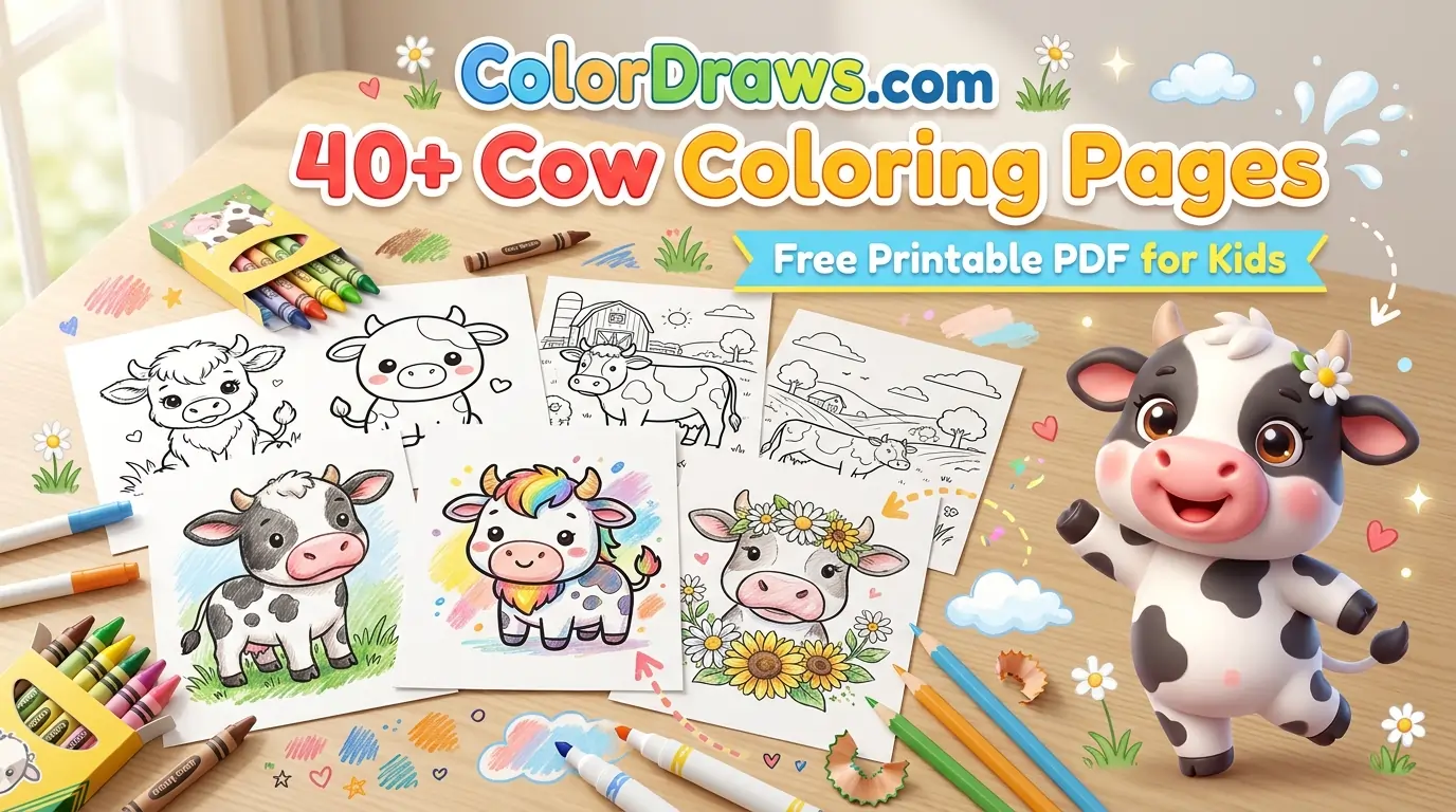 Cow Coloring Pages