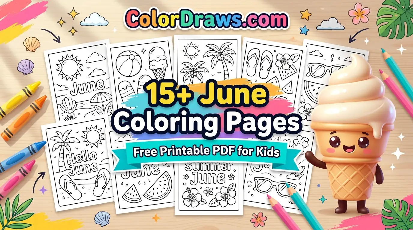 June Coloring Pages